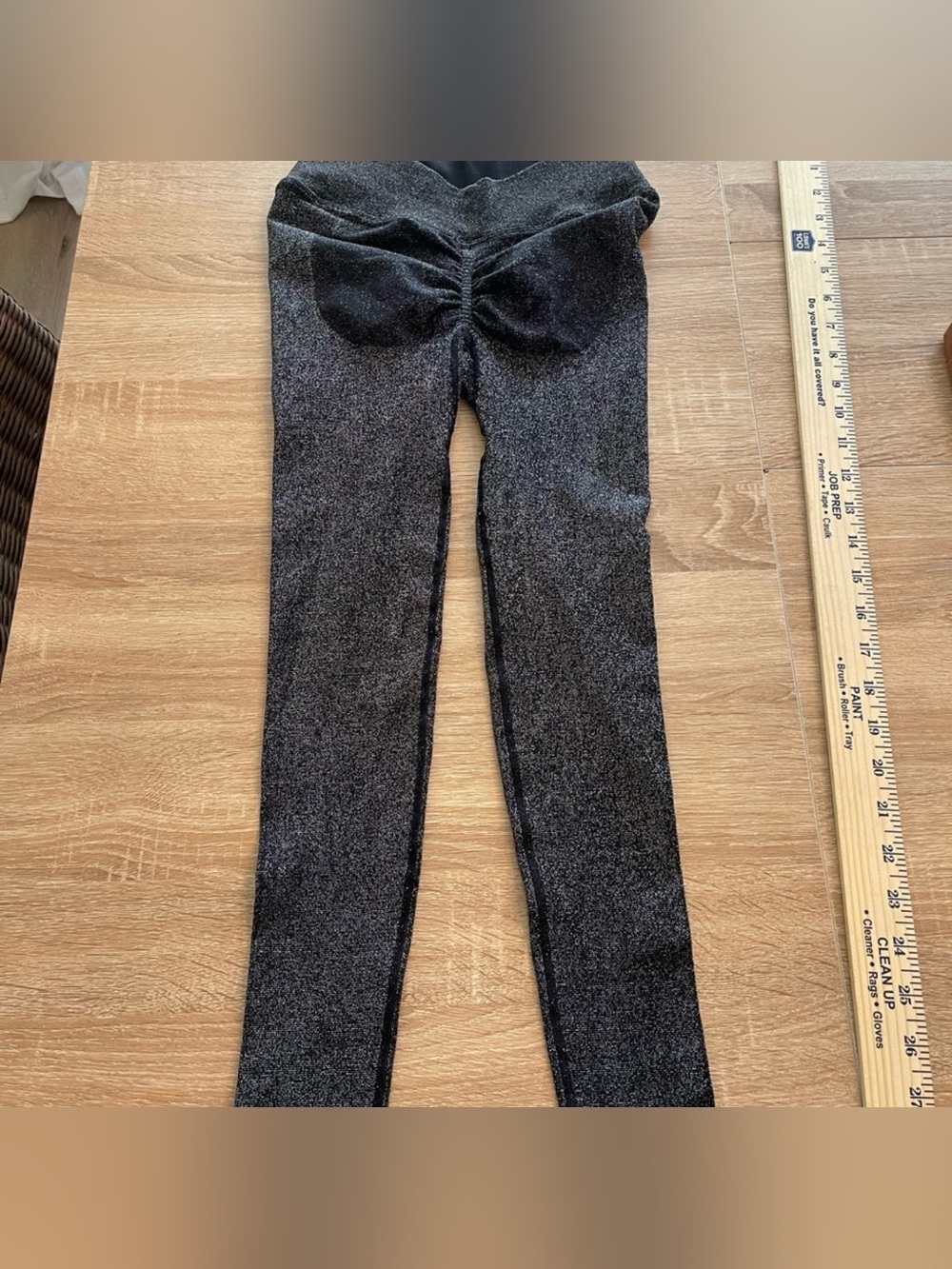 Bombshell SHIMMER V BACK LEGGINGS Black Star Size Medium - Sparkle, BBL Leggings - Picture 4 of 8